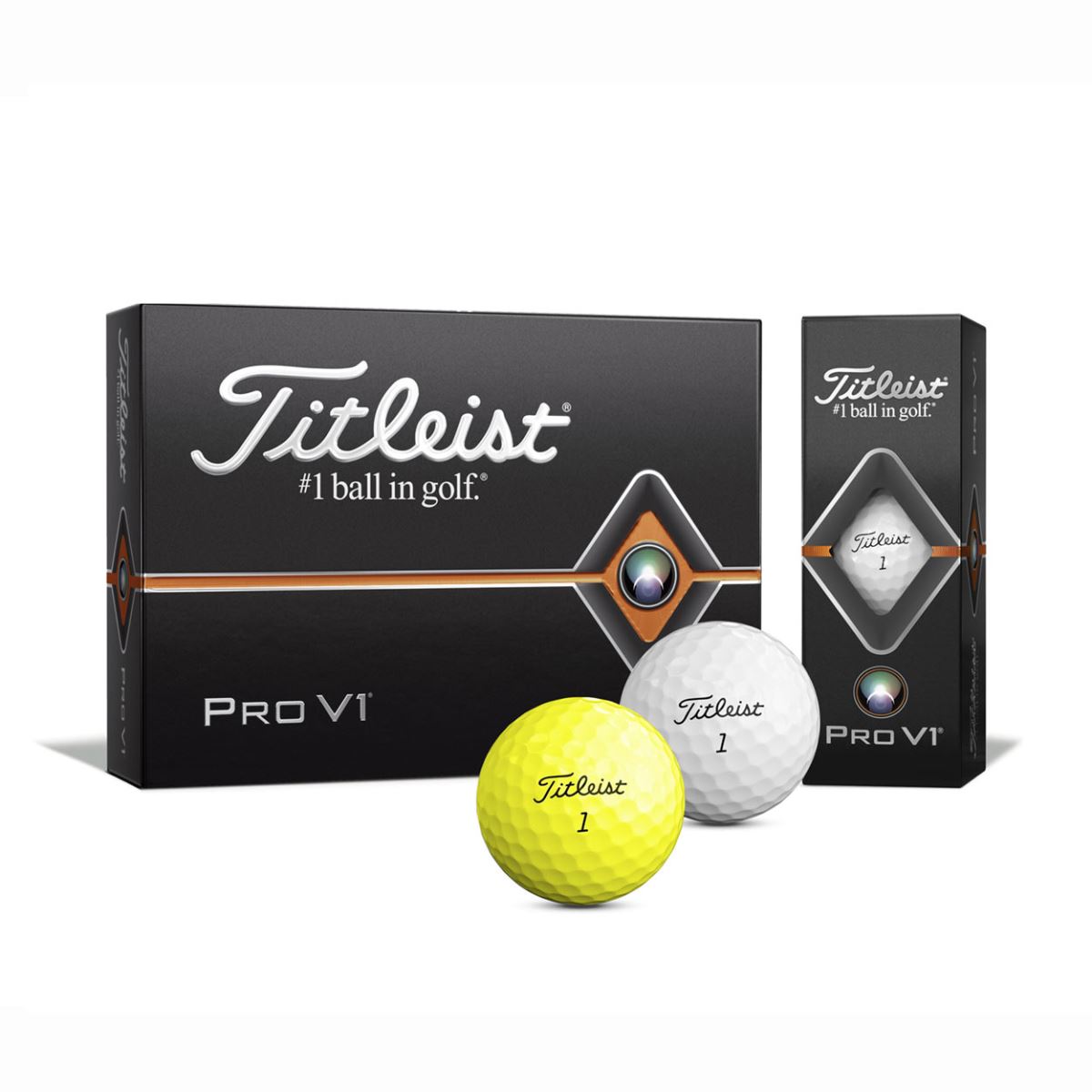 Bóng golf Titleist Pro V1 với thiết kế lõi bóng.