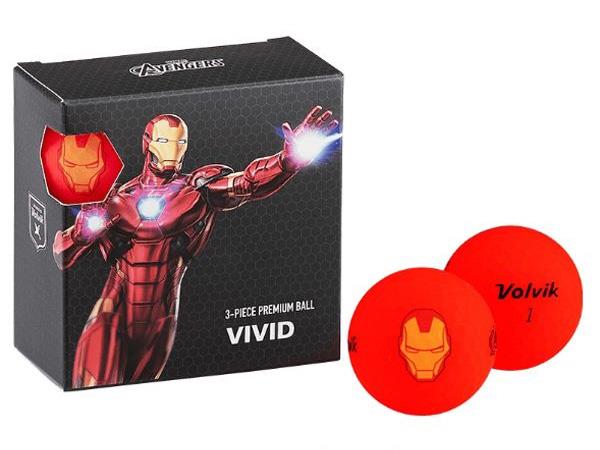 Bóng golf Volvik Marvel Iron Man Pack (hộp 4 quả)