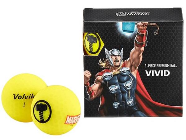 Bóng golf Volvik Marvel Thor Pack (hộp 4 quả)